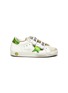 Main View - Click To Enlarge - GOLDEN GOOSE - 'Old School' reflective star patch toddler leather shoes