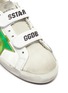 Detail View - Click To Enlarge - GOLDEN GOOSE - 'Old School' reflective star patch kids leather shoes