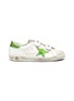 Main View - Click To Enlarge - GOLDEN GOOSE - 'Old School' reflective star patch kids leather shoes