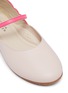 Detail View - Click To Enlarge - SOPHIA WEBSTER - 'Chiara' embroidered velcro strap kids ballerina flats