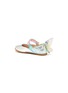 Detail View - Click To Enlarge - SOPHIA WEBSTER - 'Chiara' butterfly wing velcro strap toddler ballerina flats