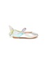 Main View - Click To Enlarge - SOPHIA WEBSTER - 'Chiara' butterfly wing velcro strap toddler ballerina flats