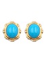 Main View - Click To Enlarge - LC COLLECTION JEWELLERY - Turquoise 18k gold stud earrings