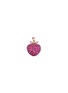 Main View - Click To Enlarge - LC COLLECTION JEWELLERY - Diamond pink sapphire 18k rose gold apple pendant