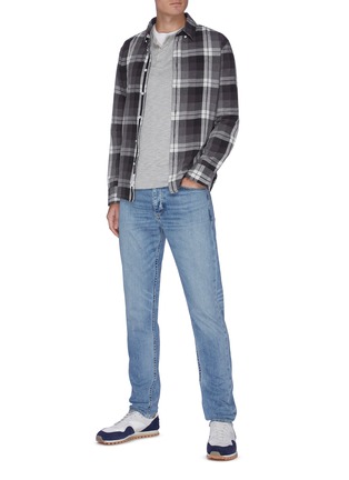 Figure View - Click To Enlarge - RAG & BONE - 'Fit 1' faded straight fit jeans