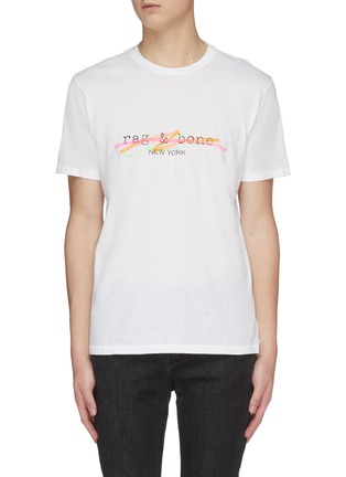 Main View - Click To Enlarge - RAG & BONE - Highlighter logo T-shirt