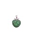Main View - Click To Enlarge - LC COLLECTION JEWELLERY - Diamond green garnet 18k white gold apple pendant