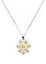 Main View - Click To Enlarge - LC COLLECTION JEWELLERY - Diamond yellow sapphire 18k white gold pendant