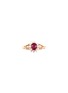 Main View - Click To Enlarge - LC COLLECTION JEWELLERY - Diamond ruby 18k rose gold ring
