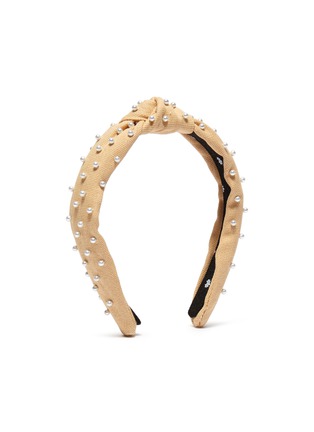 Figure View - Click To Enlarge - LELE SADOUGHI - Petite' pearl woven knotted headbands