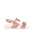 Main View - Click To Enlarge - MELISSA - Mel Cosmic slingback glitter double band kids sandals