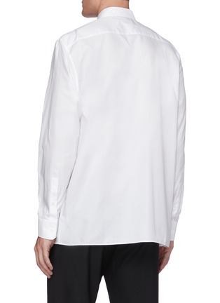 Back View - Click To Enlarge - MAISON MARGIELA - Composition patch Oxford shirt