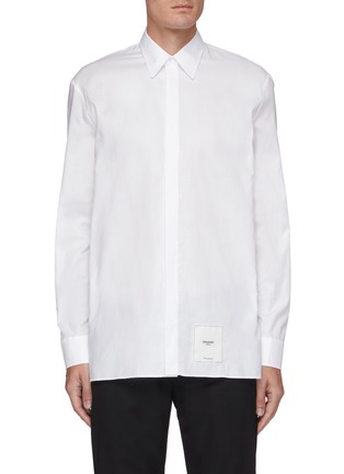 Main View - Click To Enlarge - MAISON MARGIELA - Composition patch Oxford shirt
