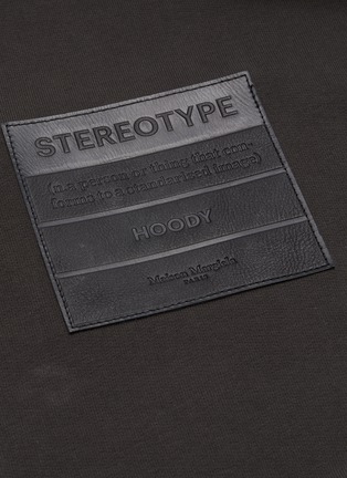  - MAISON MARGIELA - Stereotype logo patch zip front hoodie