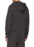 Back View - Click To Enlarge - MAISON MARGIELA - Stereotype logo patch zip front hoodie