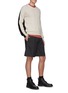 Figure View - Click To Enlarge - MAISON MARGIELA - Waist tab snap button wool chino shorts