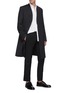 Figure View - Click To Enlarge - MAISON MARGIELA - Collarless wool overcoat