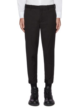 Main View - Click To Enlarge - NEIL BARRETT - Roll up cuff stretch wool suiting pants