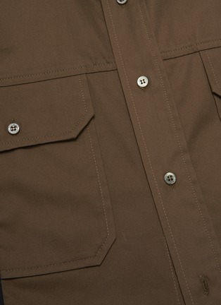  - NEIL BARRETT - Panelled chest pocket utilitarian shirt