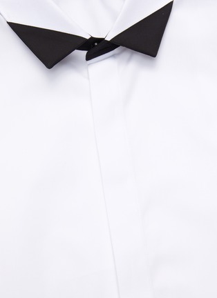  - NEIL BARRETT - Contrast tuxedo collar shirt