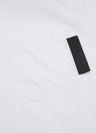  - NEIL BARRETT - Pocket tag crewneck cotton T-shirt