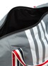 Detail View - Click To Enlarge - THOM BROWNE  - Four bar ripstop gymbag