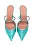 Detail View - Click To Enlarge - AMINA MUADDI - Gilda crystal strap sequin heeled mules