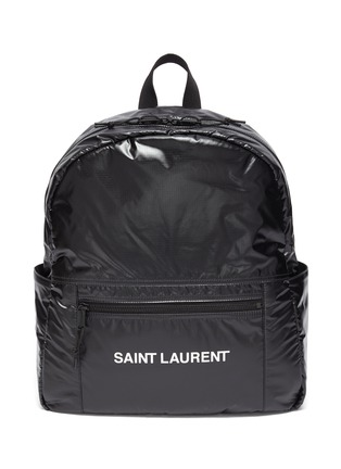 Main View - Click To Enlarge - SAINT LAURENT - 'Nuxx' logo print nylon backpack