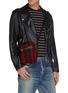 Figure View - Click To Enlarge - SAINT LAURENT - 'Brad Pouch' tartan mini messenger bag
