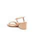  - GIANVITO ROSSI - Circle strap block heel suede leather sandals