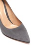 Detail View - Click To Enlarge - GIANVITO ROSSI - Piper' block heel suede leather pumps