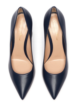 Detail View - Click To Enlarge - GIANVITO ROSSI - Piper' block heel leather pumps