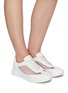Figure View - Click To Enlarge - GIANVITO ROSSI - Speedster' perforated mesh lace up sneakers