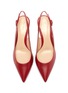 Detail View - Click To Enlarge - GIANVITO ROSSI - Anna' point toe calfskin leather slingback pumps