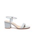 Main View - Click To Enlarge - GIANVITO ROSSI - Circle strap block heel leather sandals