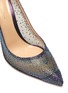 Detail View - Click To Enlarge - GIANVITO ROSSI - Rania' iridescent organza suede leather pumps