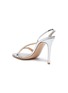  - GIANVITO ROSSI - Rhinestone embellished slingback strap heeled leather sandals