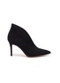 Main View - Click To Enlarge - GIANVITO ROSSI - Vamp' suede leather heeled ankle boots