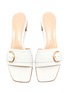 Detail View - Click To Enlarge - GIANVITO ROSSI - Harper' square toe buckle leather slide sandals