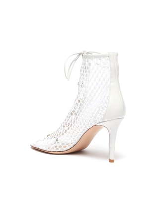  - GIANVITO ROSSI - Helena' open toe lace-up mesh boots