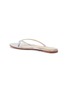  - GIANVITO ROSSI - Calypso Flat' metallic leather flat sandals