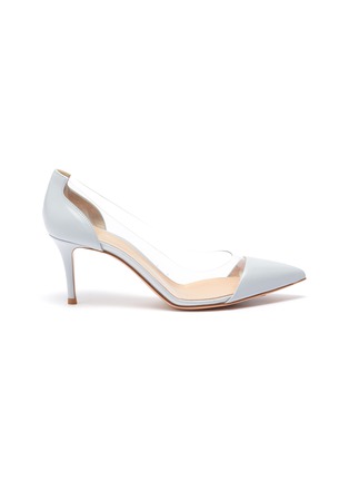 Main View - Click To Enlarge - GIANVITO ROSSI - Plexi 70' point toe leather pumps