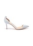 Main View - Click To Enlarge - GIANVITO ROSSI - Plexi 70' point toe leather pumps