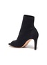  - GIANVITO ROSSI - Vires' open toe knit ankle boots