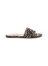 Main View - Click To Enlarge - GIANVITO ROSSI - Zebra print suede leather sandals
