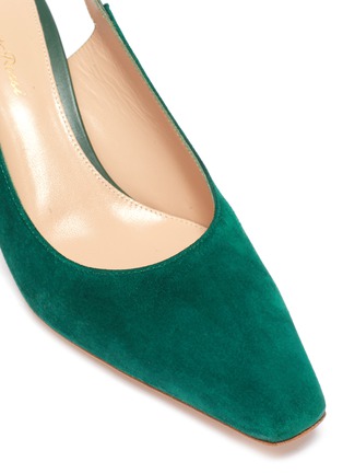 Detail View - Click To Enlarge - GIANVITO ROSSI - Suede slingback pumps