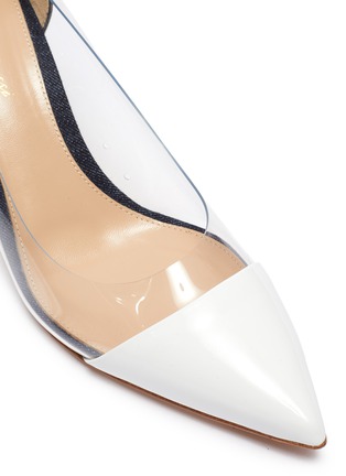 Detail View - Click To Enlarge - GIANVITO ROSSI - Plexi' PVC leather pumps