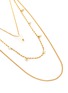 Detail View - Click To Enlarge - JOANNA LAURA CONSTANTINE - Layered chain pearl crystal necklace