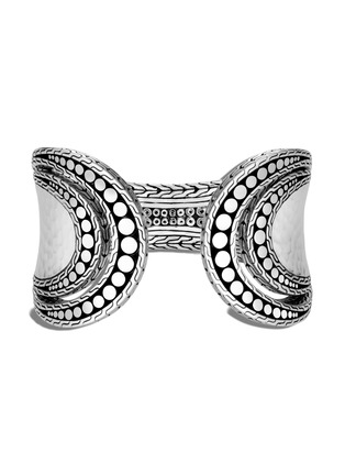 Detail View - Click To Enlarge - JOHN HARDY - Dot' hammared silver flex cuff