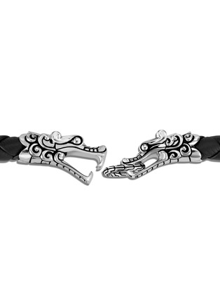 Detail View - Click To Enlarge - JOHN HARDY - Legends Naga' silver leather bracelet